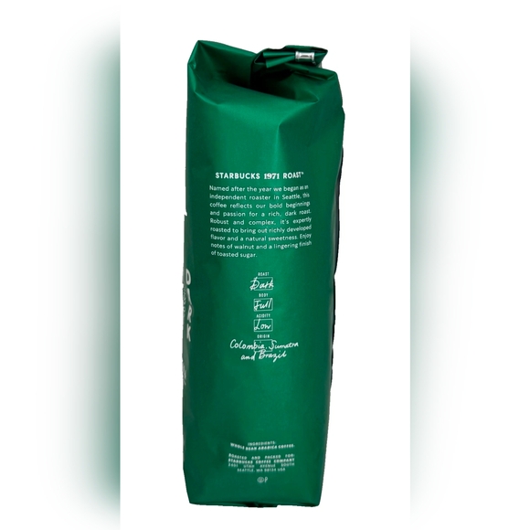 2026 Starbucks 1971 Dark Roast Whole Bean Coffee 1lb / 16oz / 453g Bag - Picture 3 of 4